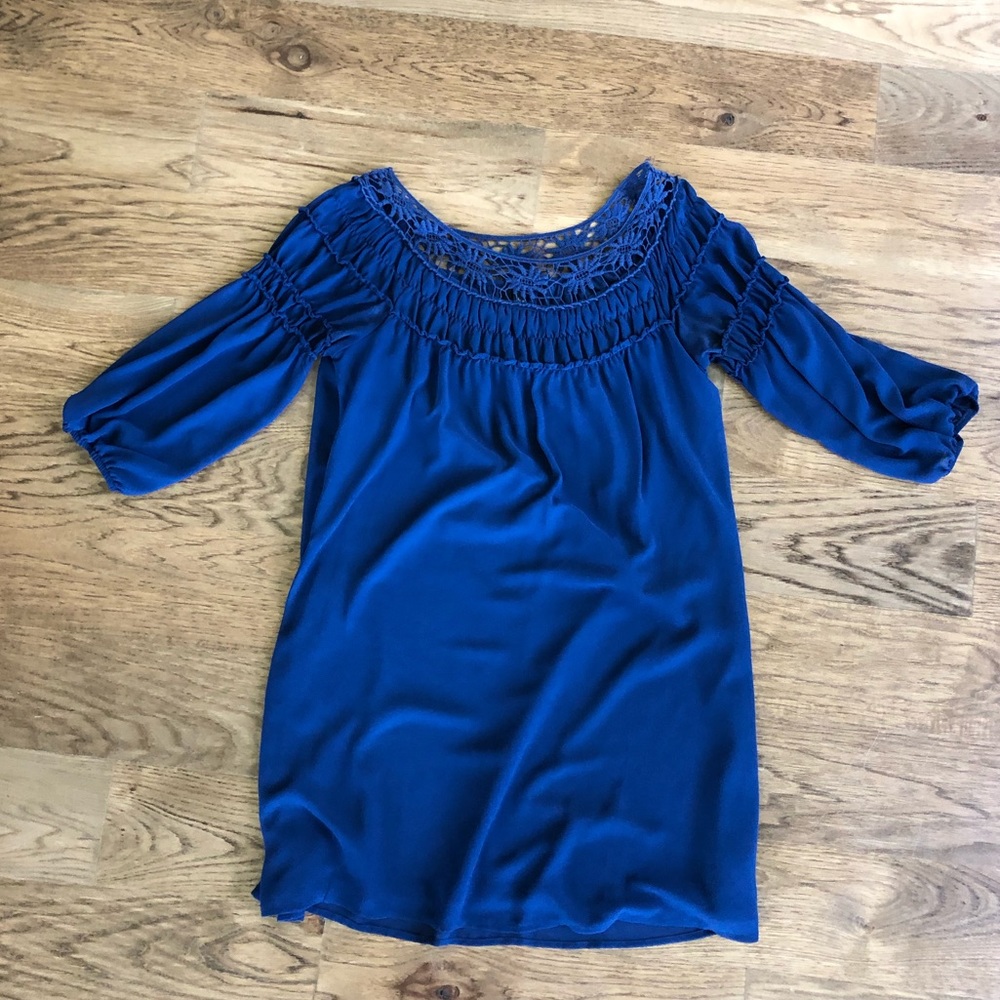 Lightweight Navy Blue Lace dress